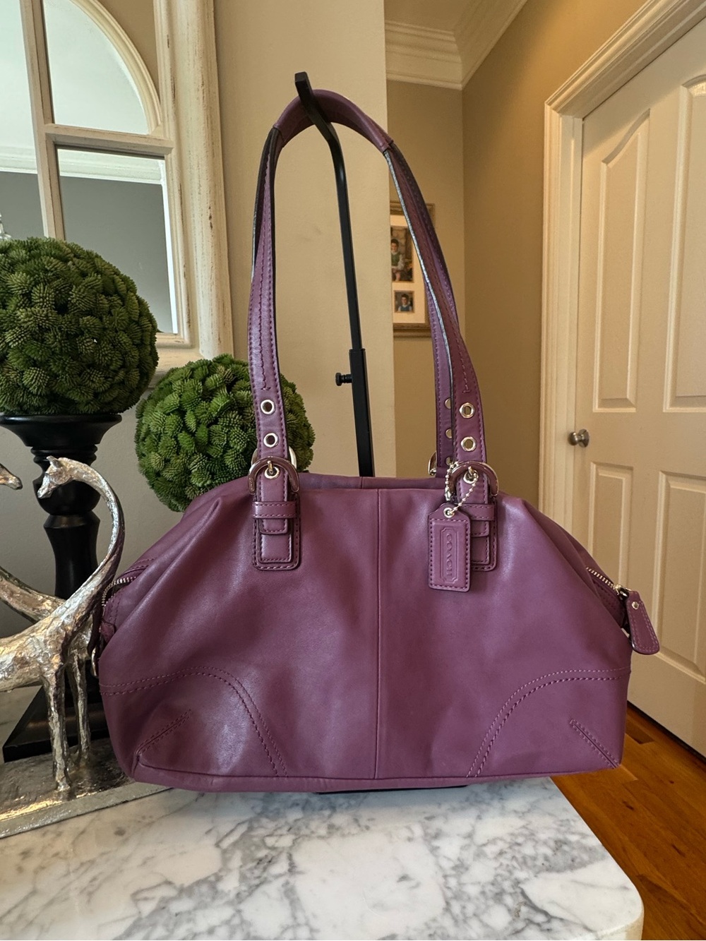 Coach - Soho Leather Satchel 2011 Plum - EUC - BEAUTIFUL #17220 No Call Outs